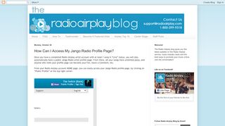 
                            7. RadioAirplay.com: How Can I Access My Jango Radio Profile Page?
