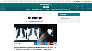 
                            8. Radiologie - Qu’est-ce que c’est ? - Fiches santé et ...