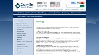 
                            7. Radiology - Granville Health System