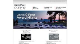 
                            8. Radisson Rewards Visa Card - Home