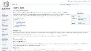 
                            3. Radius Bank - Wikipedia