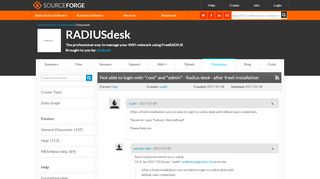 
                            2. RADIUSdesk / Discussion / Help: Not able to login with 
