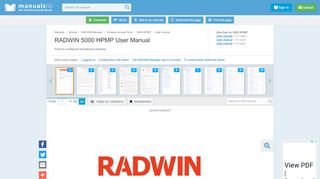 
                            3. RADWIN 5000 HPMP USER MANUAL Pdf Download.