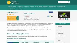 
                            5. Raging Bull Casino 2019 $50 No Deposit Bonus