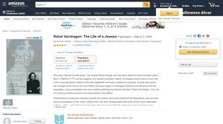 
                            4. Rahel Varnhagen: The Life of a Jewess ... - Amazon.com