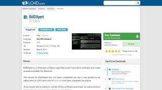 
                            8. RAIDXpert - Download - raidxpert.en.lo4d.com