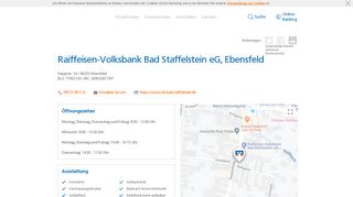 
                            8. Raiffeisen-Volksbank Bad Staffelstein eG, Ebensfeld,Hauptstr ...