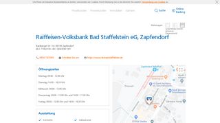 
                            3. Raiffeisen-Volksbank Bad Staffelstein eG, Zapfendorf ...