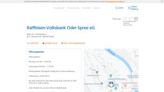 
                            4. Raiffeisen-Volksbank Oder-Spree eG,Markt 10 - Volksbank ...