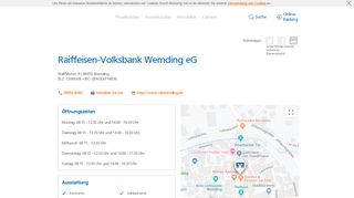 
                            4. Raiffeisen-Volksbank Wemding eG,Wallfahrtstr. 8 - Volksbank ...