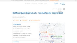 
                            4. Raiffeisenbank Biberach eG - Geschäftsstelle Eberhardzell ...