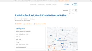 
                            9. Raiffeisenbank eG, Geschäftsstelle Henstedt-Rhen,Wilstedter ...