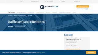 
                            7. Raiffeisenbank Eifeltor eG | BANKINGCLUB