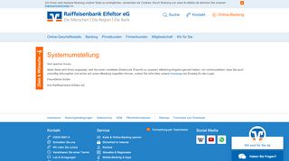 
                            1. Raiffeisenbank Eifeltor eG Online-Filiale - BLZ …