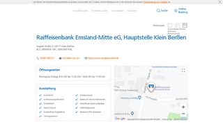 
                            4. Raiffeisenbank Emsland-Mitte eG, Hauptstelle Klein Berßen ...