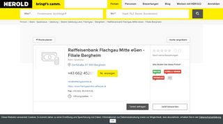 
                            4. Raiffeisenbank Flachgau Mitte eGen - Filiale Bergheim in ...