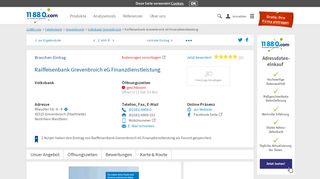 
                            7. Raiffeisenbank Grevenbroich eG Finanzdienstleistung | Tel ...