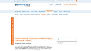 
                            4. Raiffeisenbank Grevenbroich eG wird Volksbank Erft eG ...