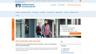 
                            8. Raiffeisenbank im Donautal eG - Our products and services