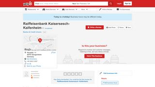 
                            8. Raiffeisenbank Kaisersesch- Kaifenheim - Banks & Credit ...
