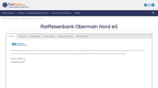 
                            4. Raiffeisenbank Obermain Nord eG (Germany) - Bank Profile