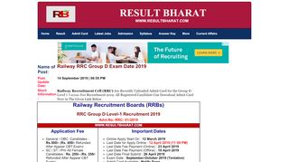 
                            5. Railway RRC Group D Application Status/ Form Correction ...