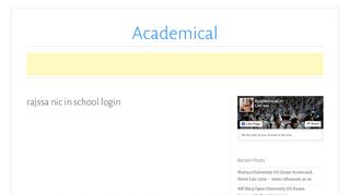 
                            8. Rajssa Nic In School Login | Academical 2018