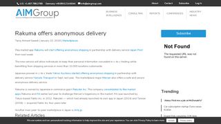 
                            2. Rakuma offers anonymous delivery | AIM Group
