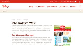 
                            3. Raley's Mission and Vision Statement - Doing it the Raley's Way