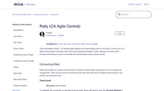 
                            8. Rally (CA Agile Central) – Miro Support & Help Center