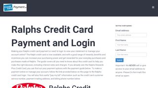 
                            7. Ralphs Credit Card Payment - Login - Address - …