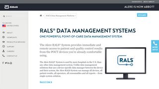 
                            6. RALS Data Management Systems - Alere