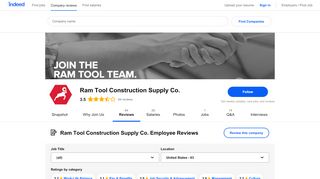 
                            6. Ram Tool Construction Supply Co. Employee Reviews - Indeed