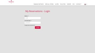 
                            4. RAMADA HOTEL & SUITES - My Reservations - Login