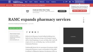 
                            7. RAMC expands pharmacy services | Health-med-fit ...