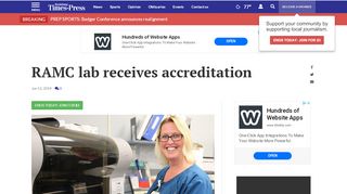 
                            6. RAMC lab receives accreditation | Community | wiscnews.com