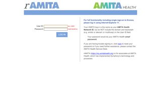 
                            2. rAMITA:Log In - AMITA Health