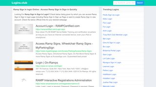 
                            7. Ramp Sign In login Online - Access Ramp Sign In Sign in Quickly