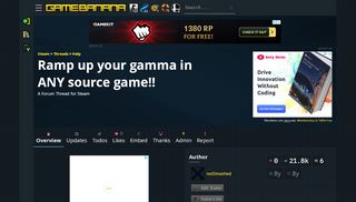 
                            4. Ramp up your gamma in ANY source game!! [Steam] [Forum Threads ...