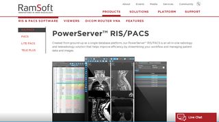 
                            1. RamSoft's Web-Based, PowerServer RIS/PACS