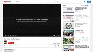 
                            3. Ran Online GS Can't Log in - YouTube