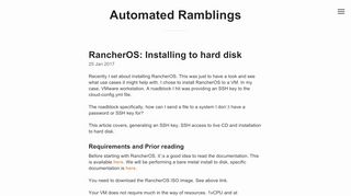 
                            3. RancherOS: Installing to hard disk - sdbrett.com