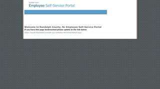
                            2. Randolph County, Nc Employee Self-Service Portal