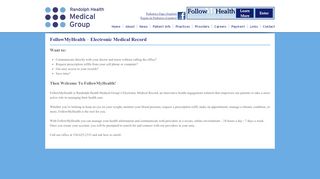 
                            9. Randolph Health Medical Group, FollowMyHealth, Asheboro, NC