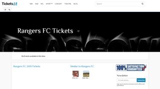 
                            9. Rangers FC 2019 Tickets | Ticketsn.com