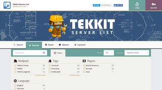 
                            1. Ranked Tekkit Servers • Tekkit Server List