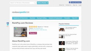 
                            5. RankPay.com Reviews - Legit or Scam?