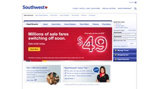 
                            2. Rapid Rewards - Southwest Airlines