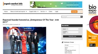 
                            5. Rapunzel founder honored as „Entrepreneur Of The Year 2017”