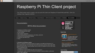 
                            1. Raspberry Pi Thin Client project: Documentation